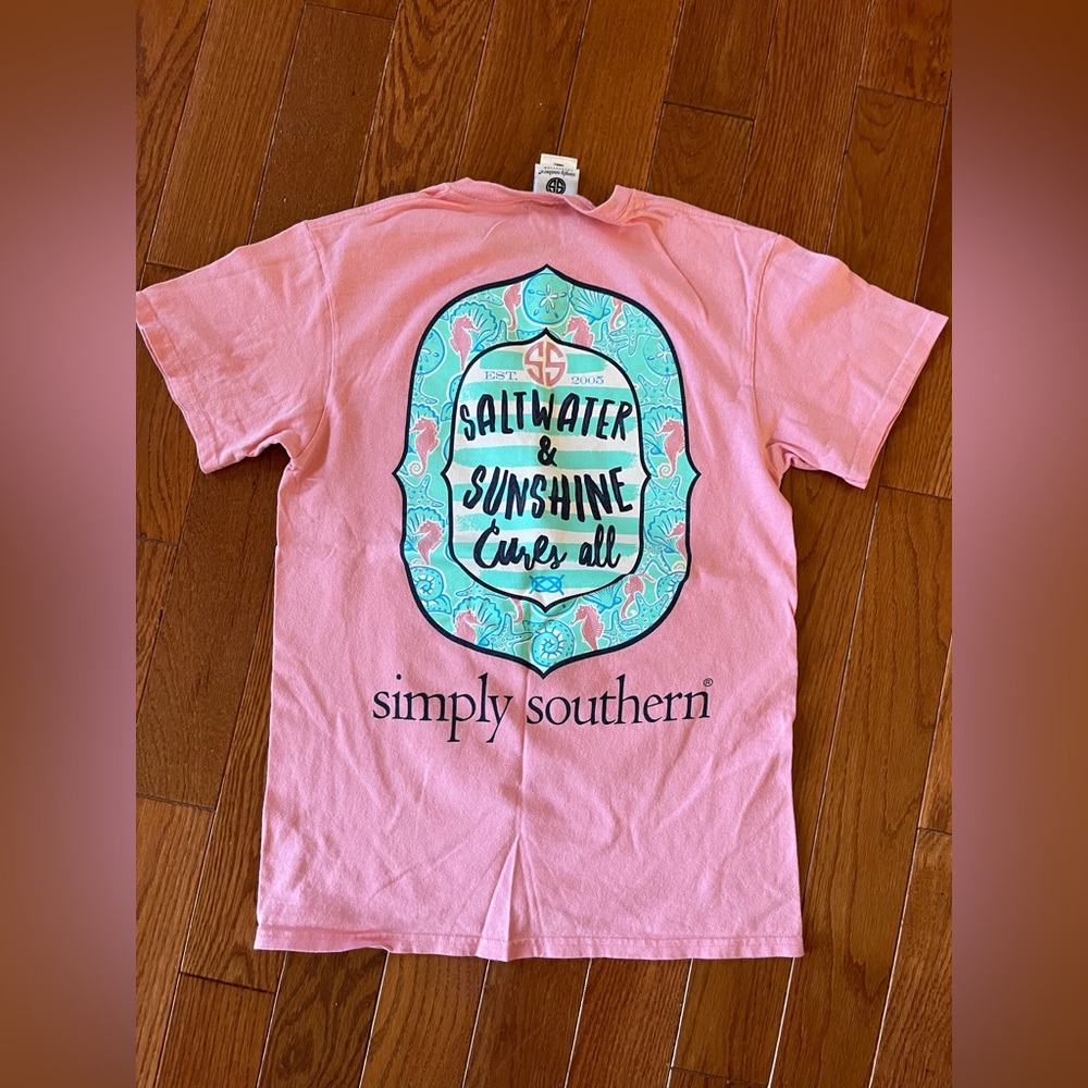 Simply Southern pink t shirt.